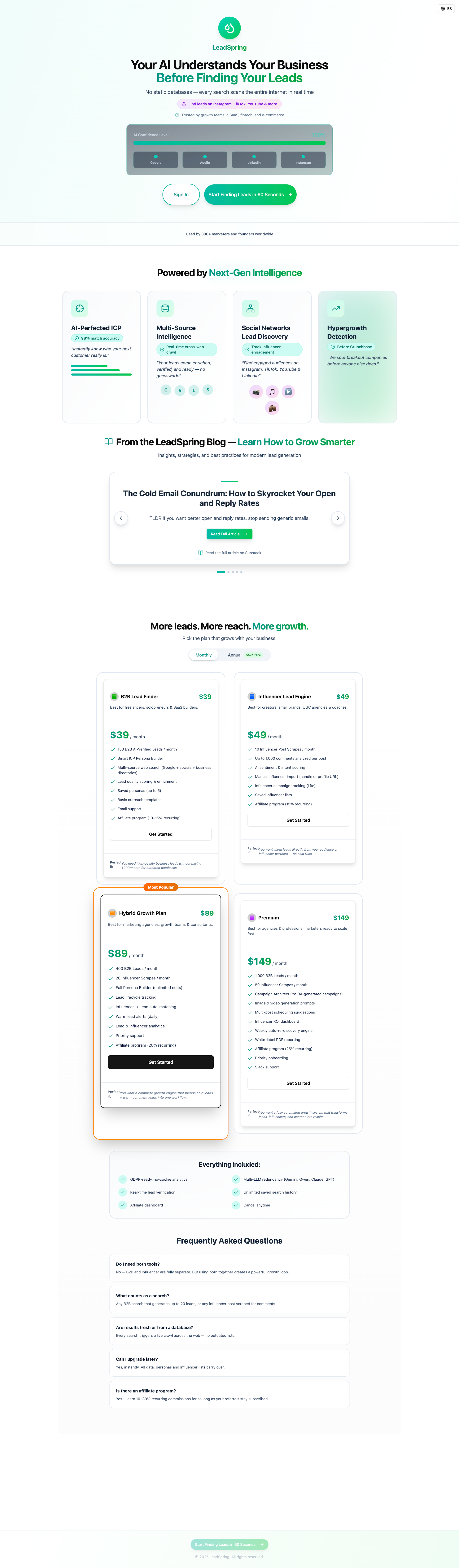 Leadspring screenshot 3