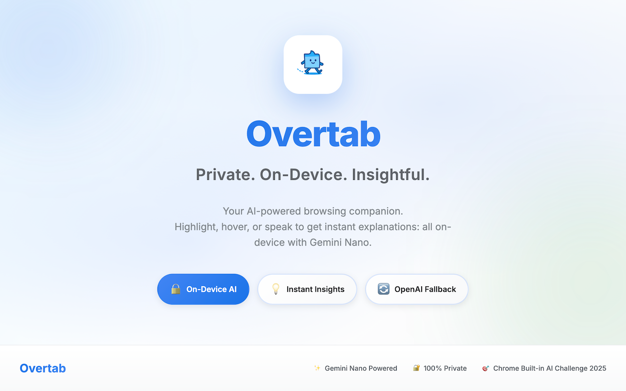 Overtab screenshot 1
