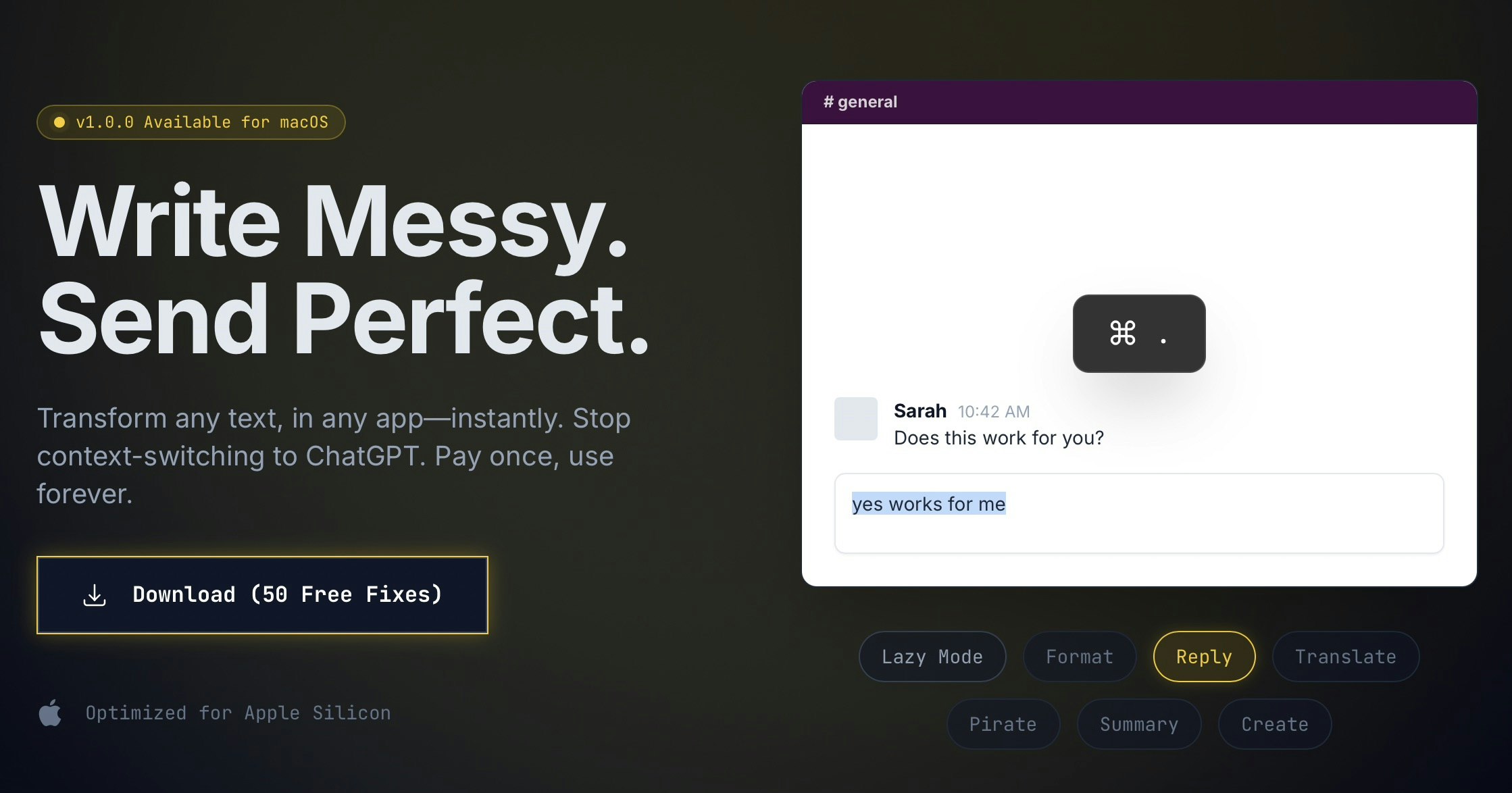 Rephrase screenshot 1