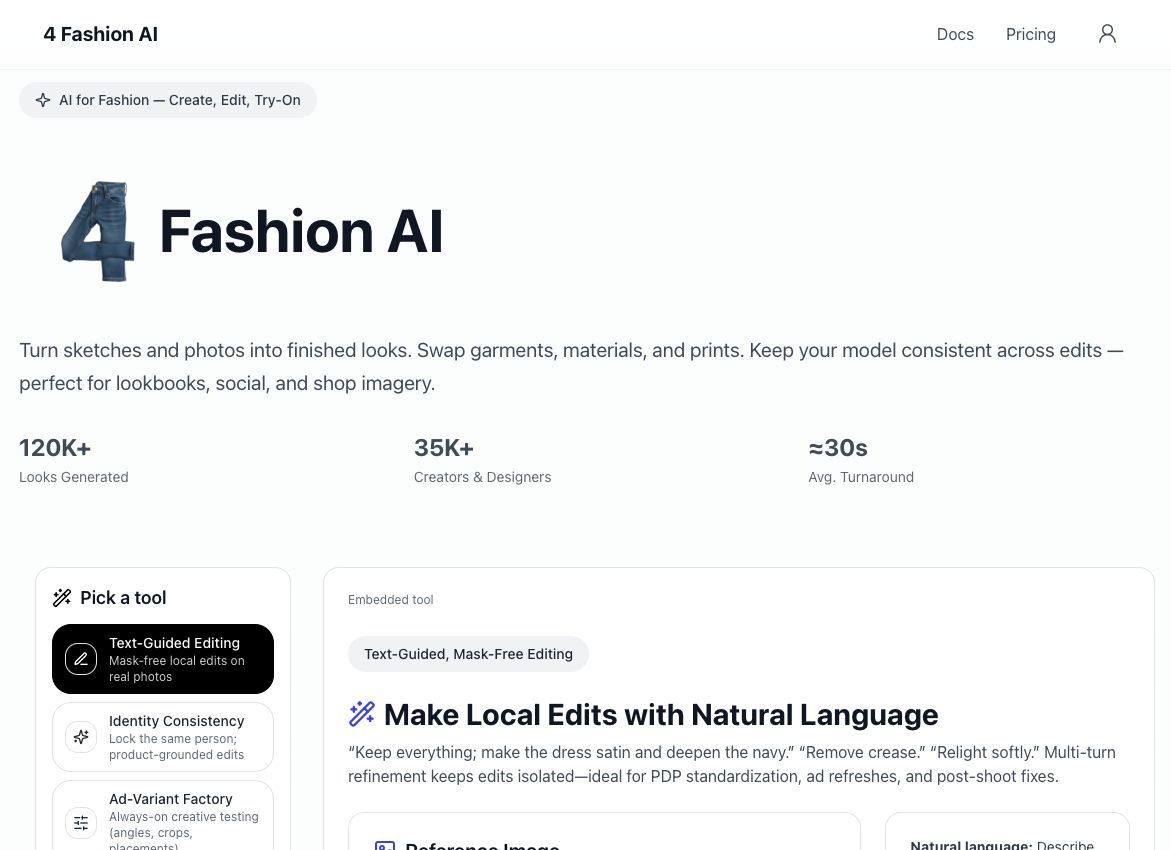 4 Fashion AI screenshot 1