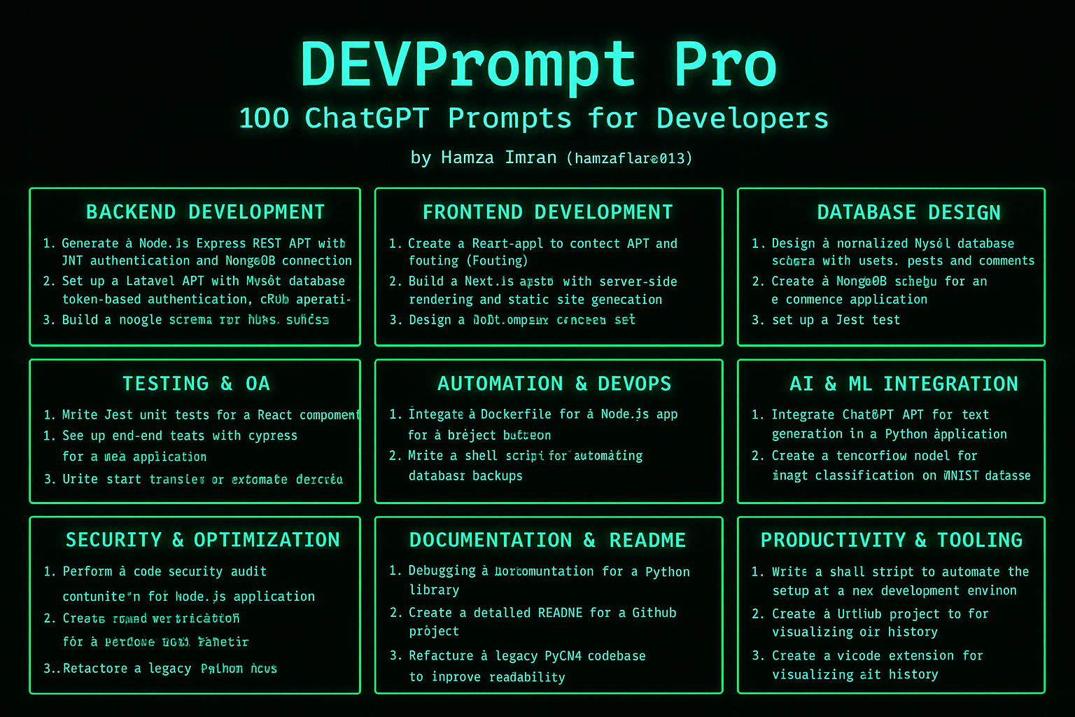 DevBoost AI — 100 Proven Prompts screenshot 2