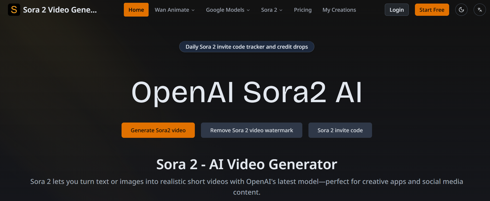 Sora2: AI Video GeneratorSoraDeo screenshot 1
