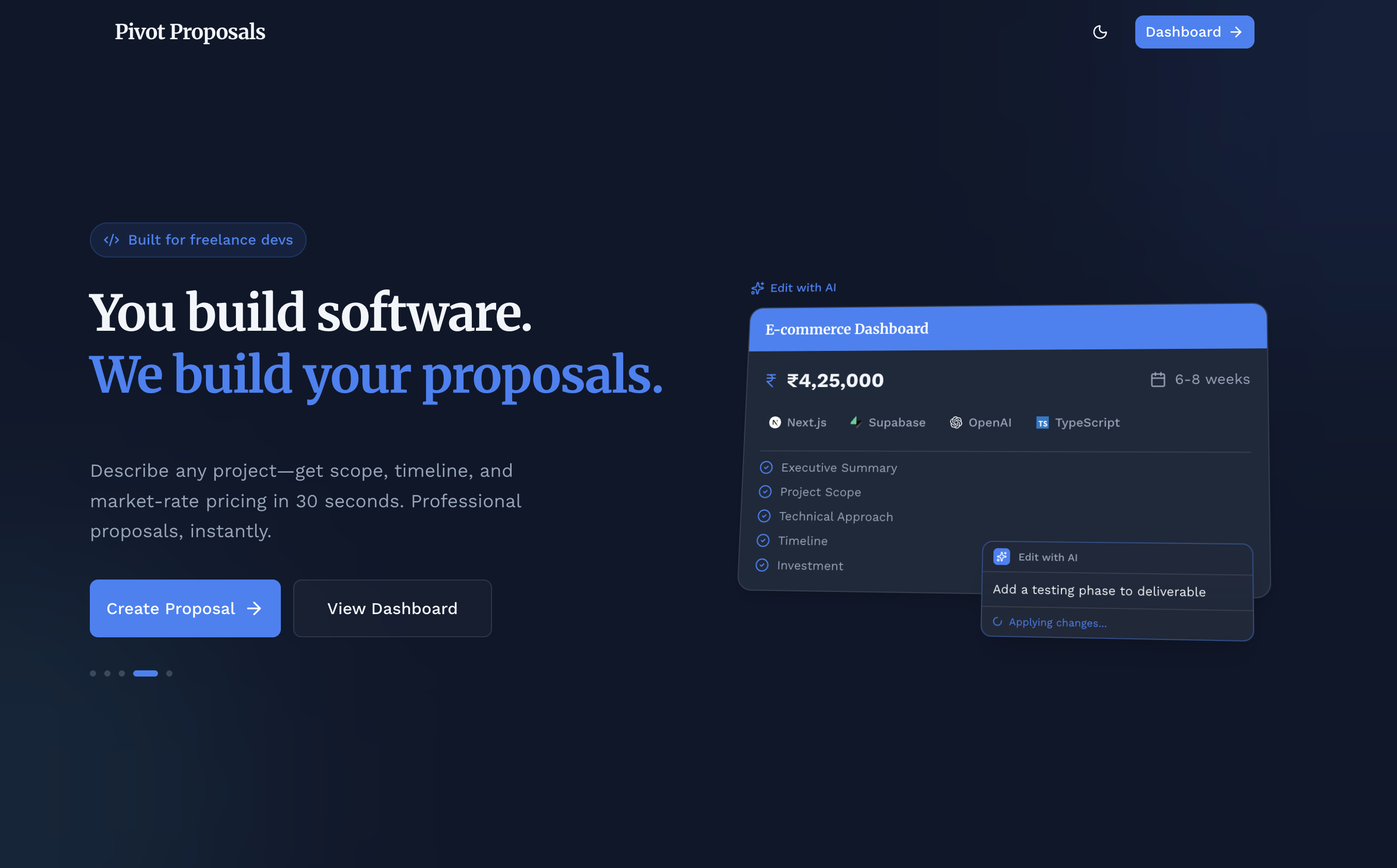 Pivot Proposals screenshot 1