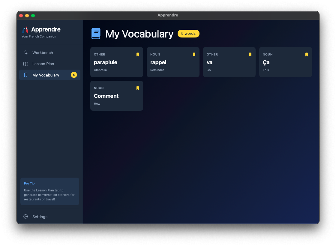 Apprendre - Master french, privately screenshot 6