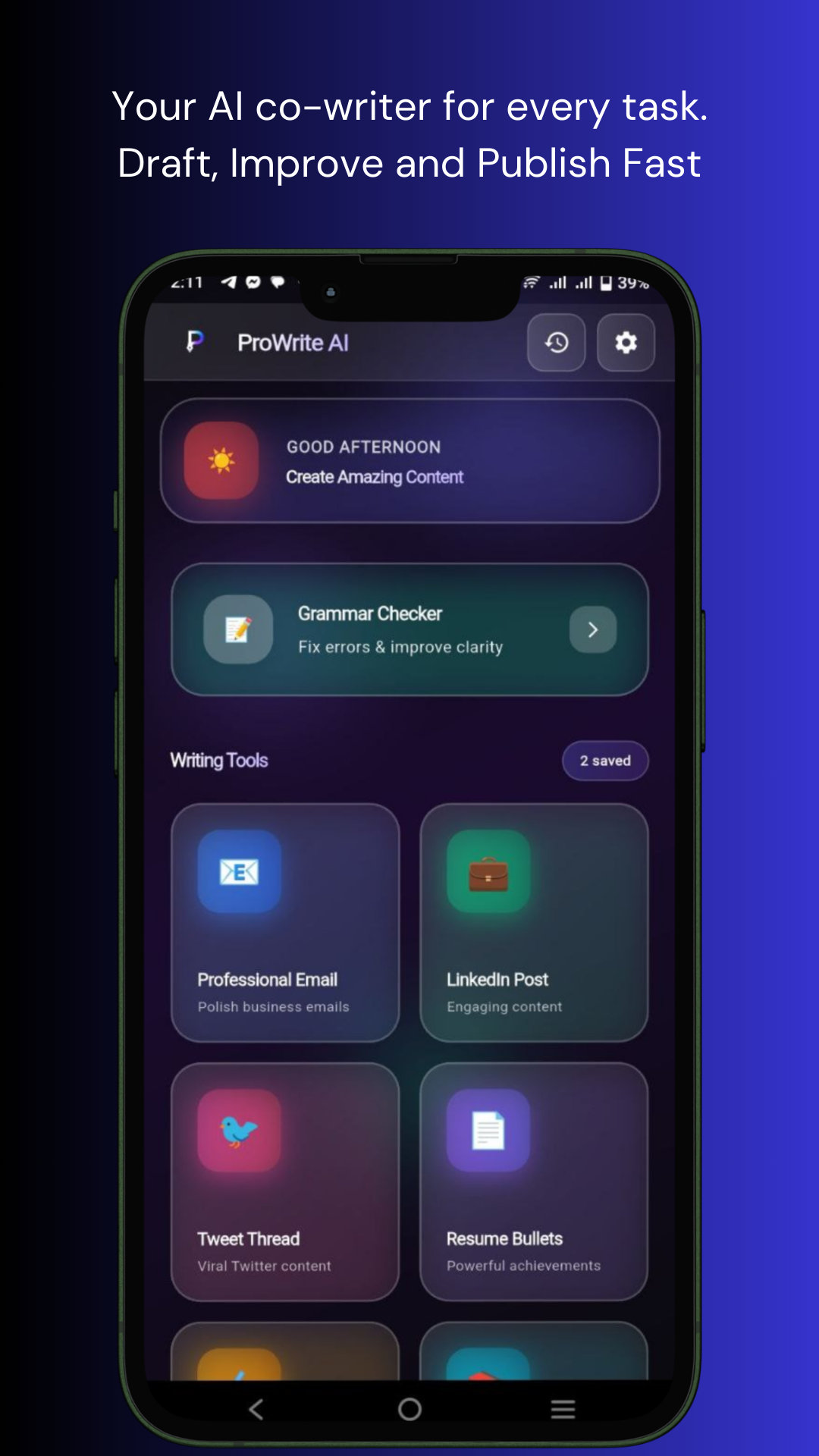 Prowrite AI screenshot 2