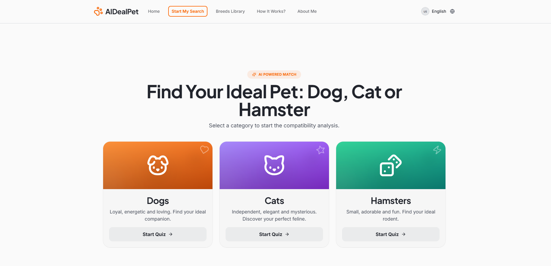 AIDealPet.com screenshot 2