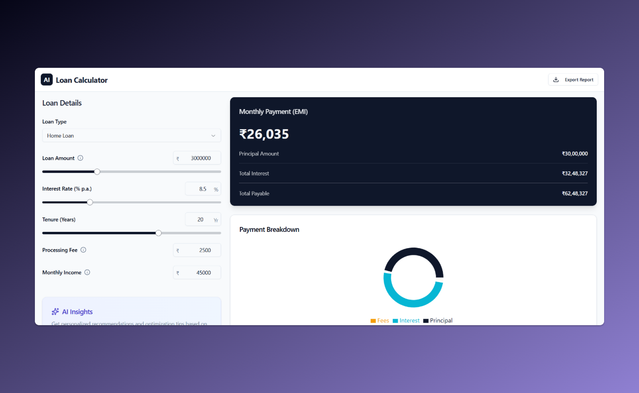 AI Loan Calculator screenshot 3