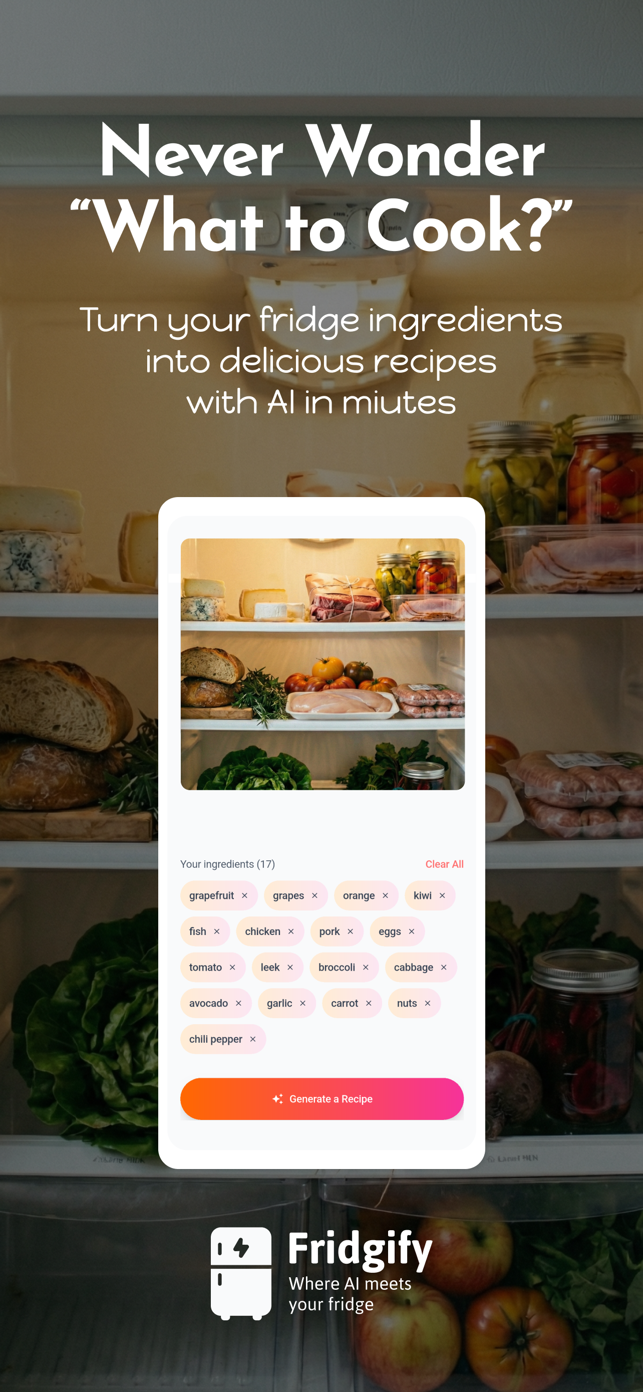 Fridgify screenshot 1