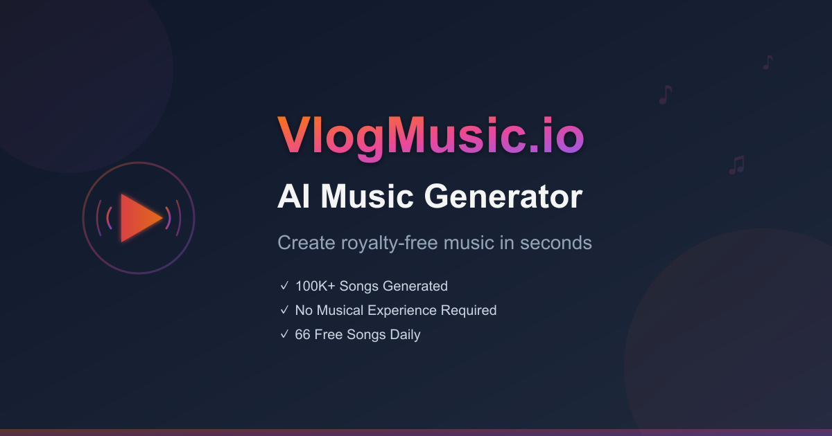 VlogMusic.io - AI Music Generator screenshot 1