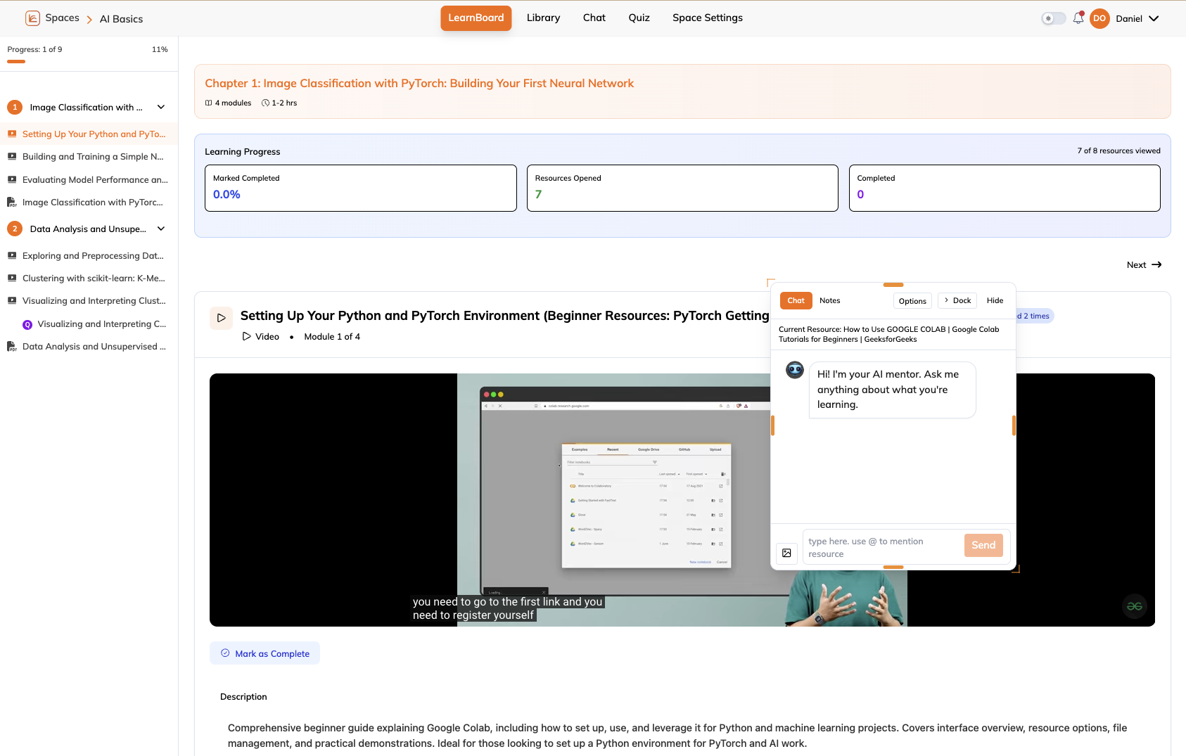 CurateLearn screenshot 3