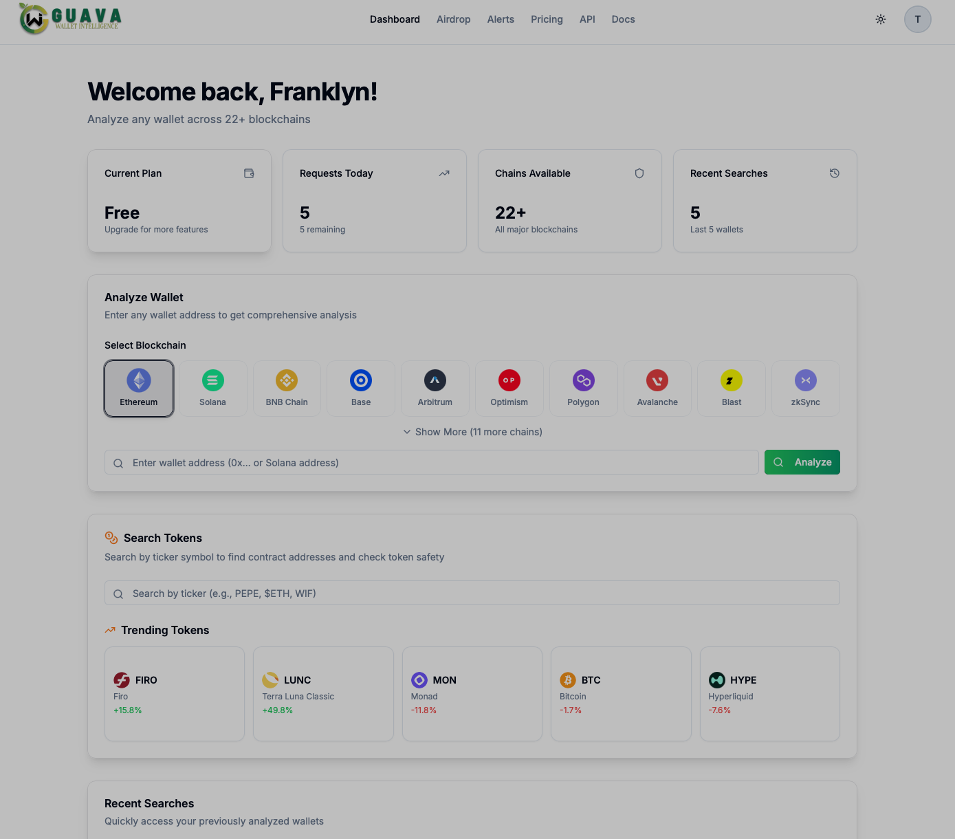 Guava Wallet Intelligence screenshot 2
