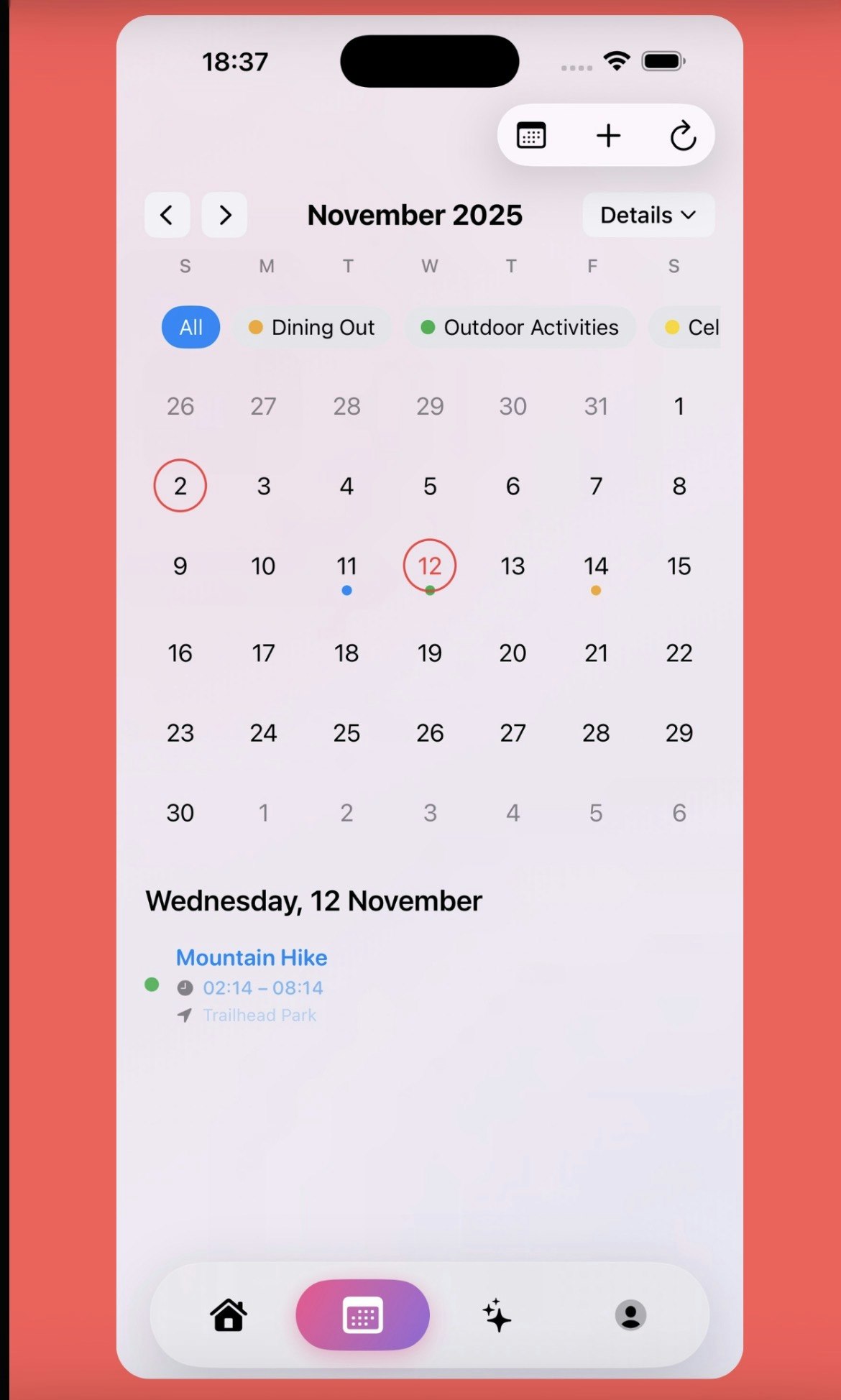 Schedulr screenshot 2