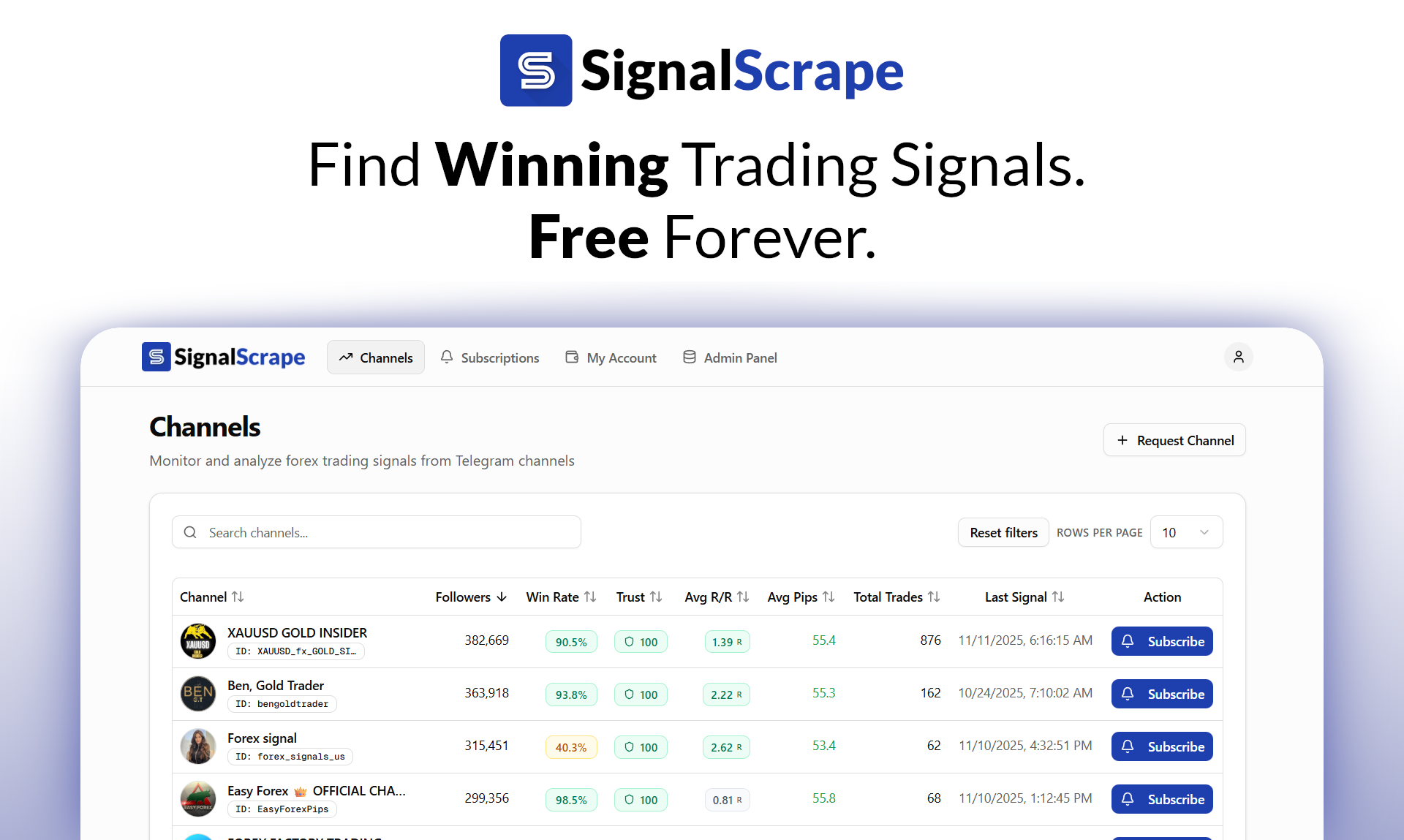 SignalScrape screenshot 1