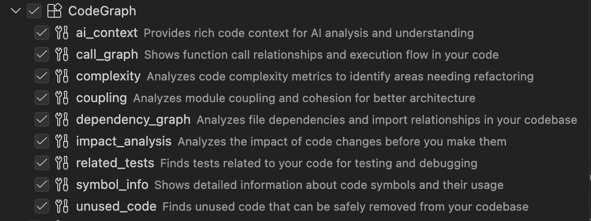 Codegraph - Brains for your AI screenshot 2