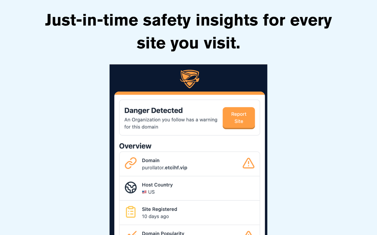 Stingray Security Chrome Extension screenshot 3