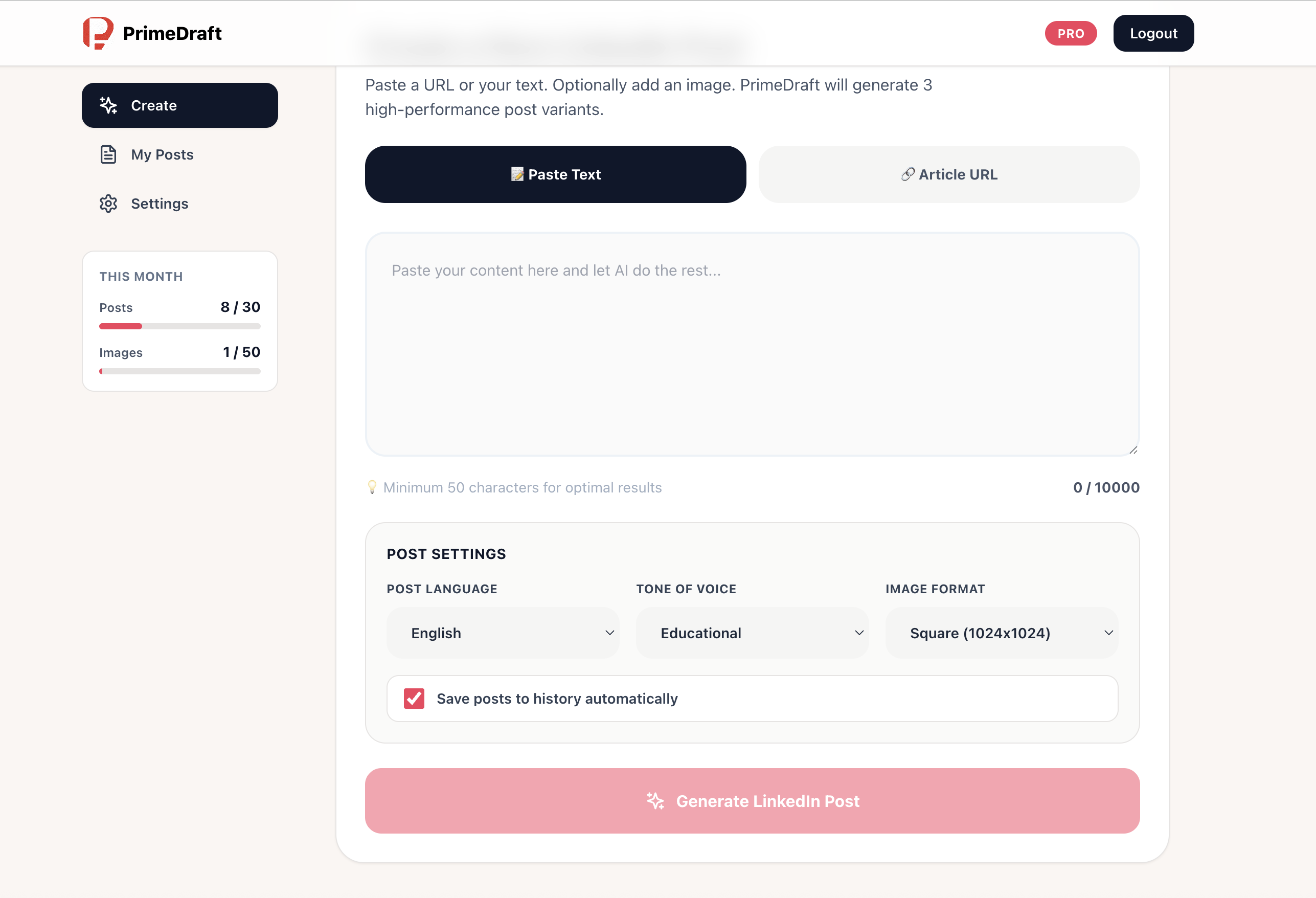 PrimeDraft screenshot 3