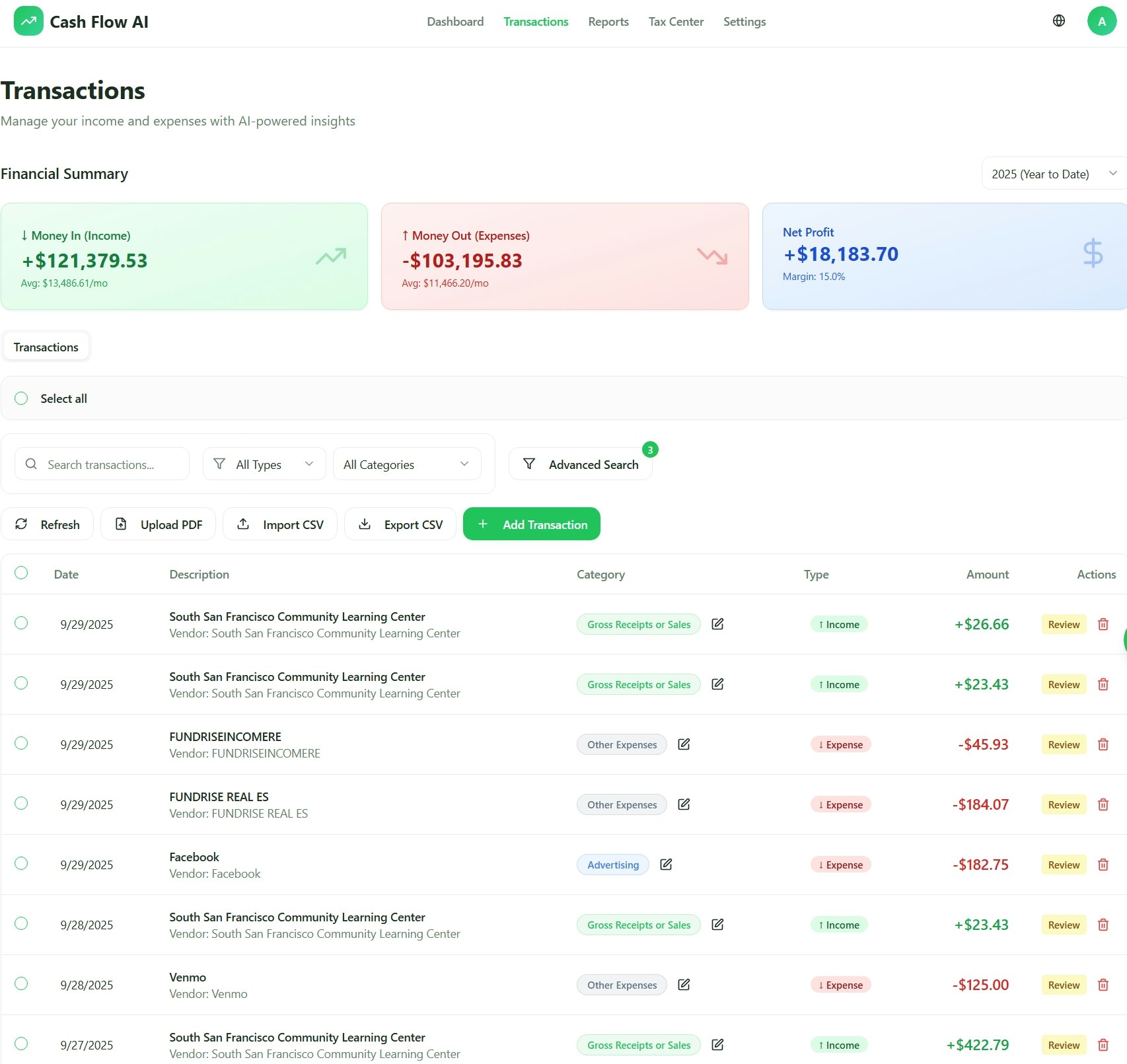 Cash Flow AI  screenshot 4