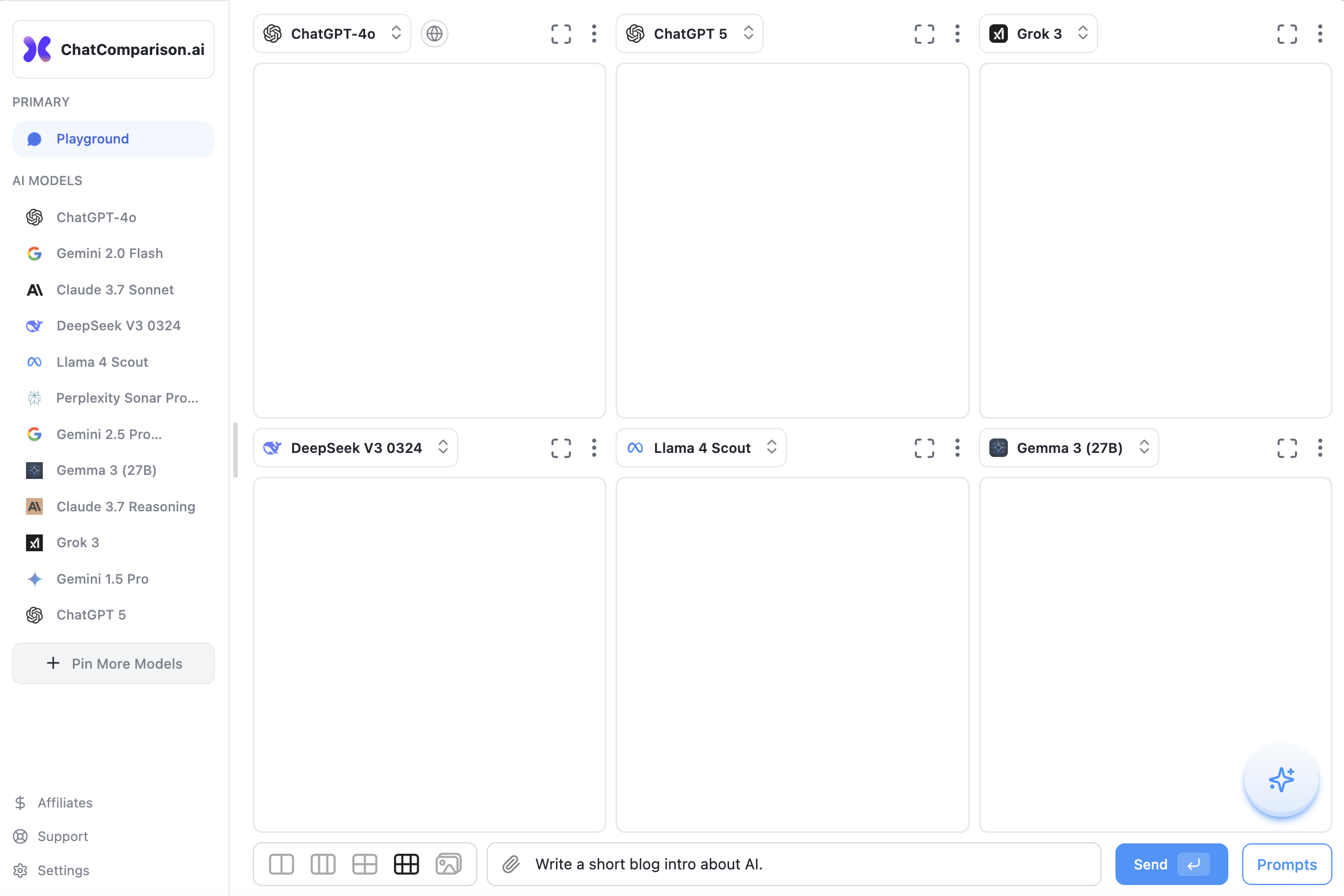 ChatComparison.ai – Compare AI Models screenshot 2