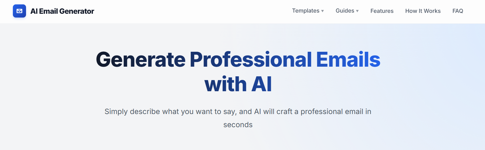 ai email generators screenshot 1