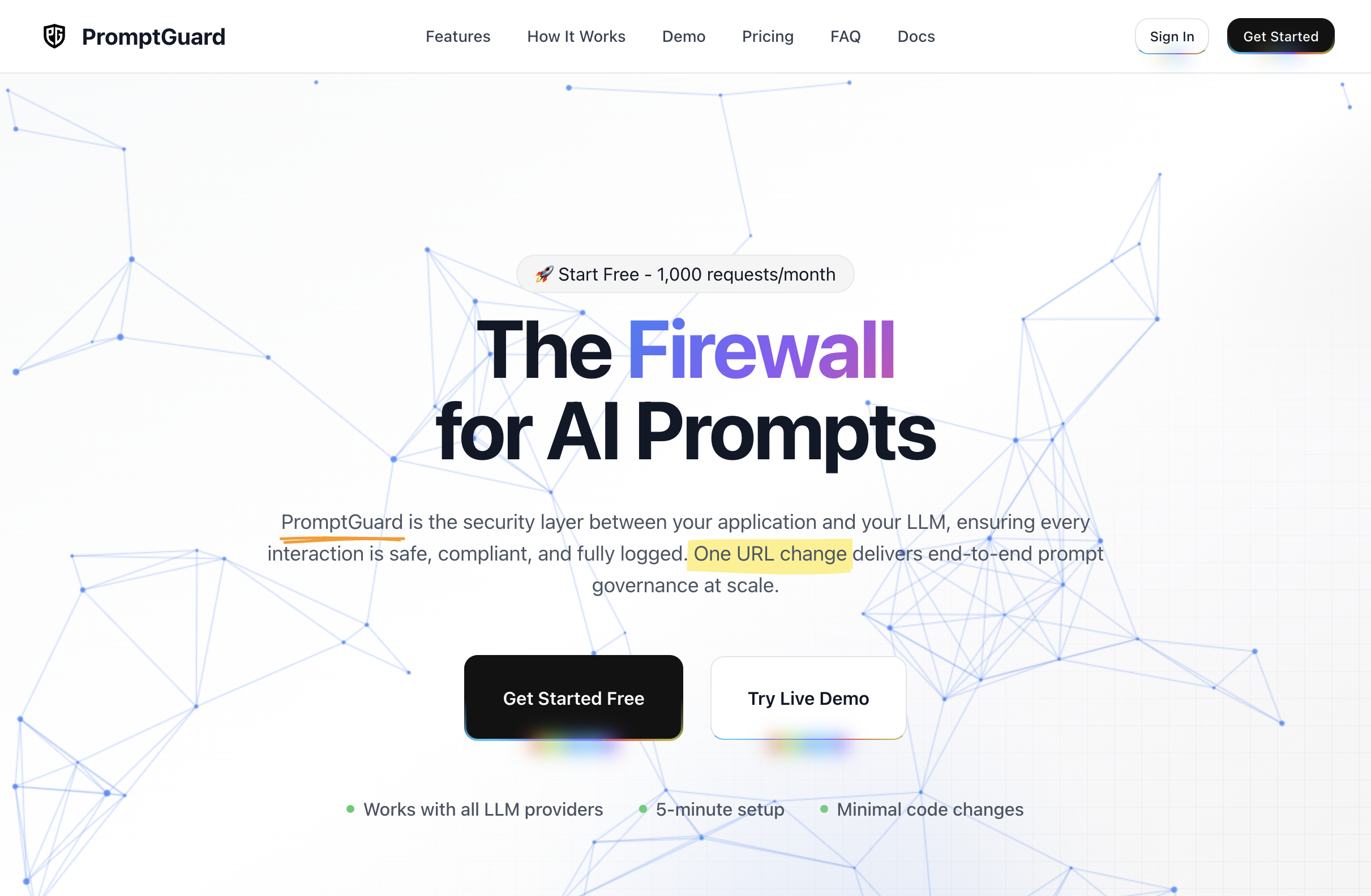 PromptGuard screenshot 2
