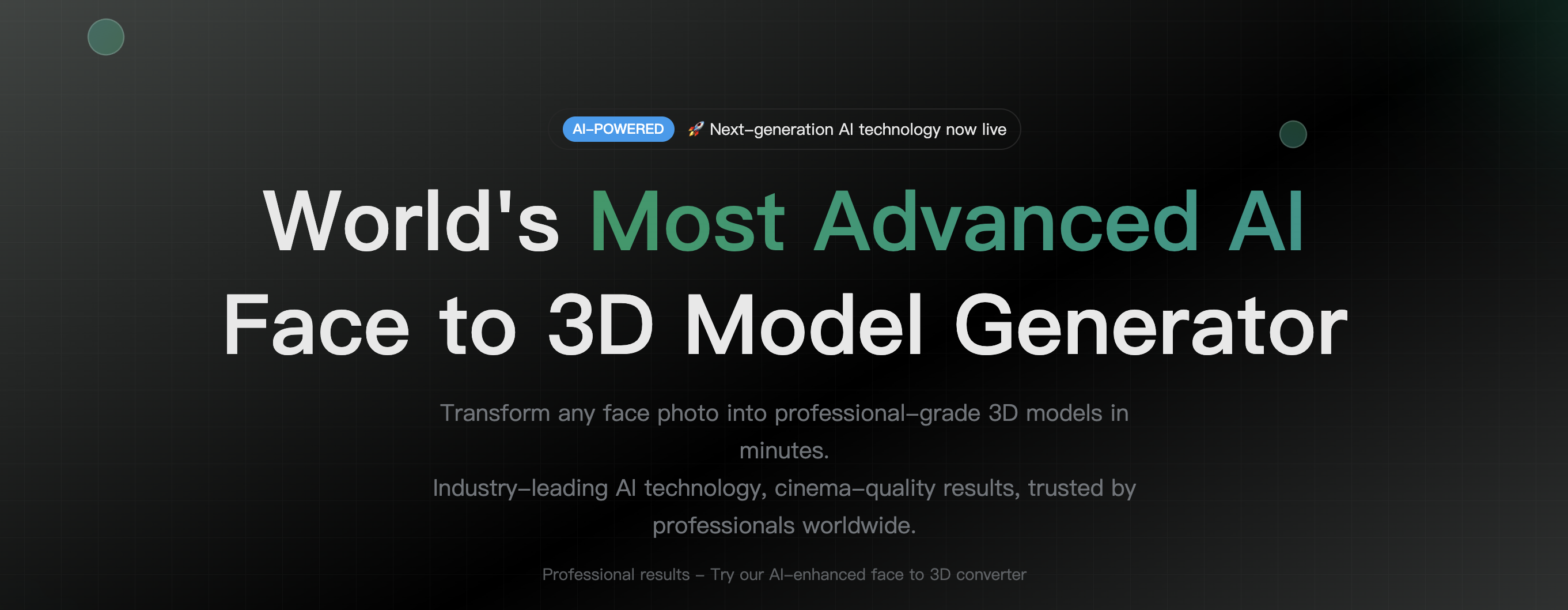 FaceTo3D.com screenshot 1