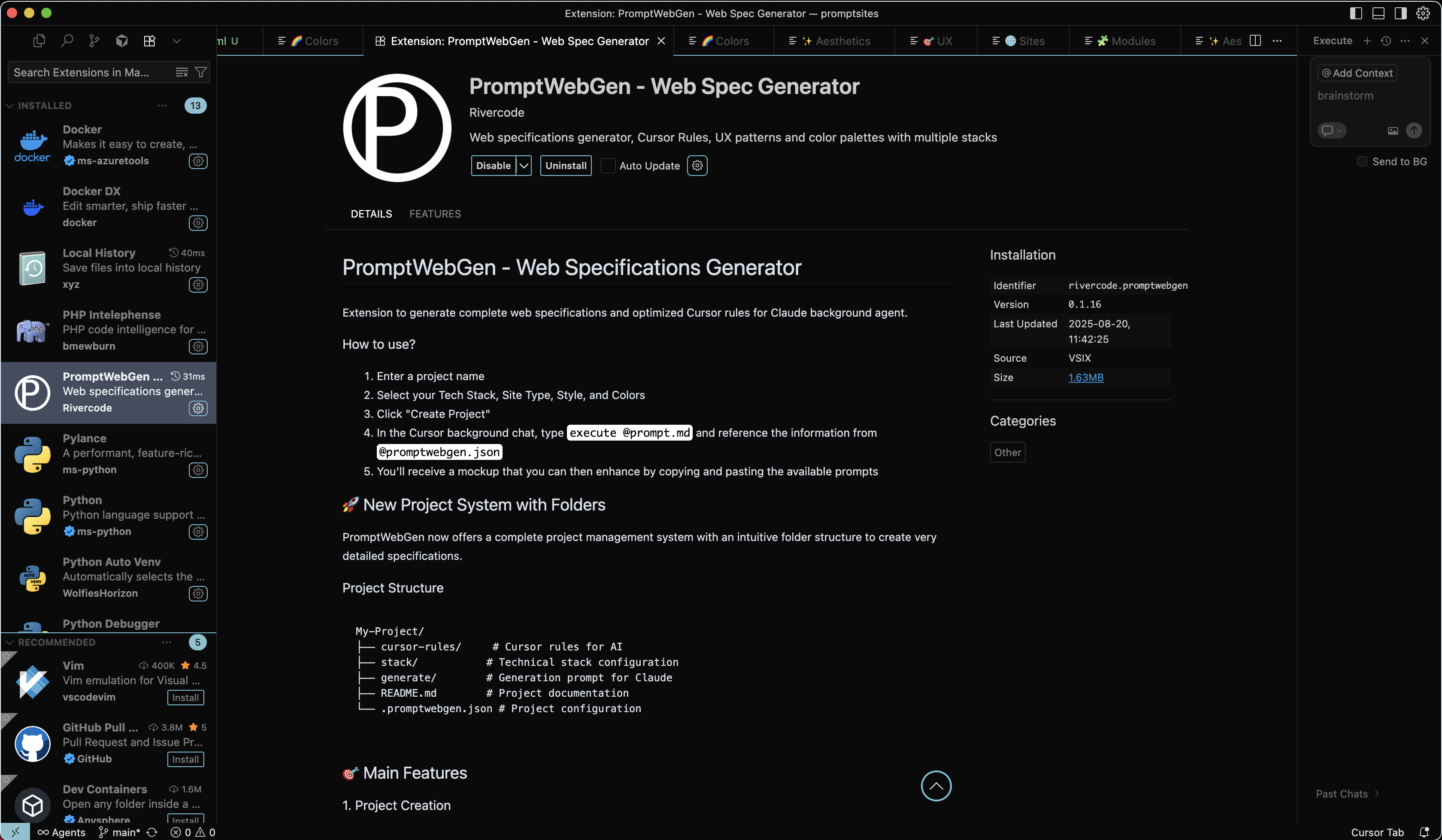 PromptWebGen screenshot 8