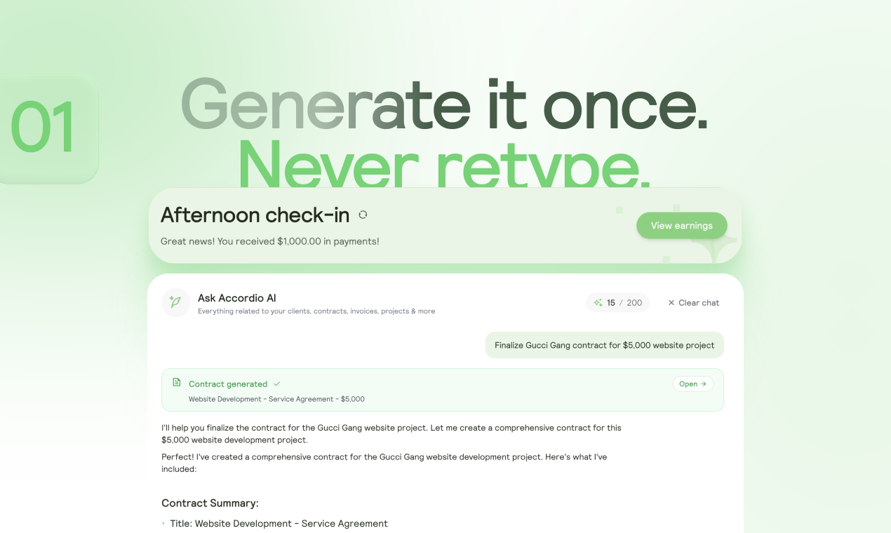 Accordio AI screenshot 2