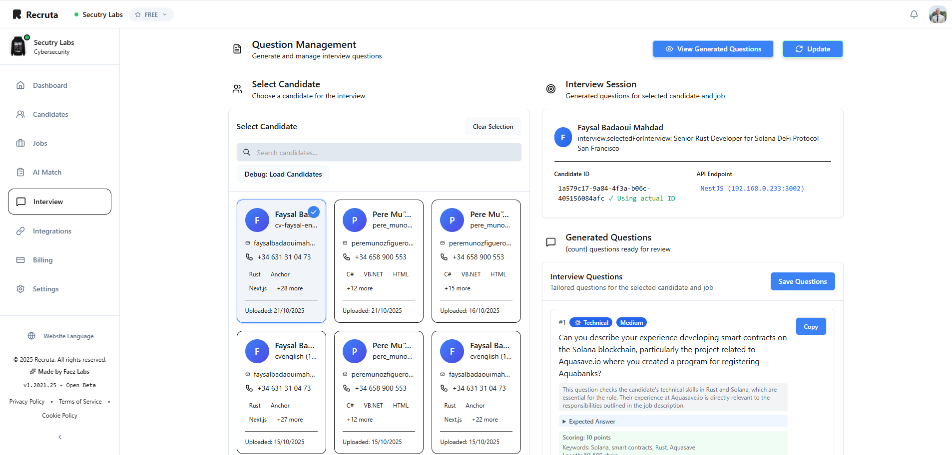 Recruta screenshot 2