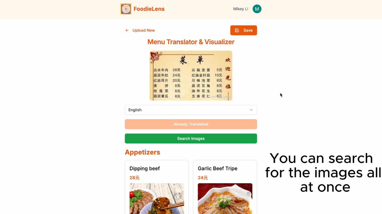 FoodieLens screenshot 2