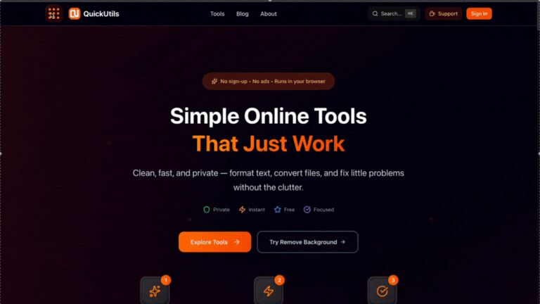 QuickUtils — Online Tools That Just Work screenshot 3