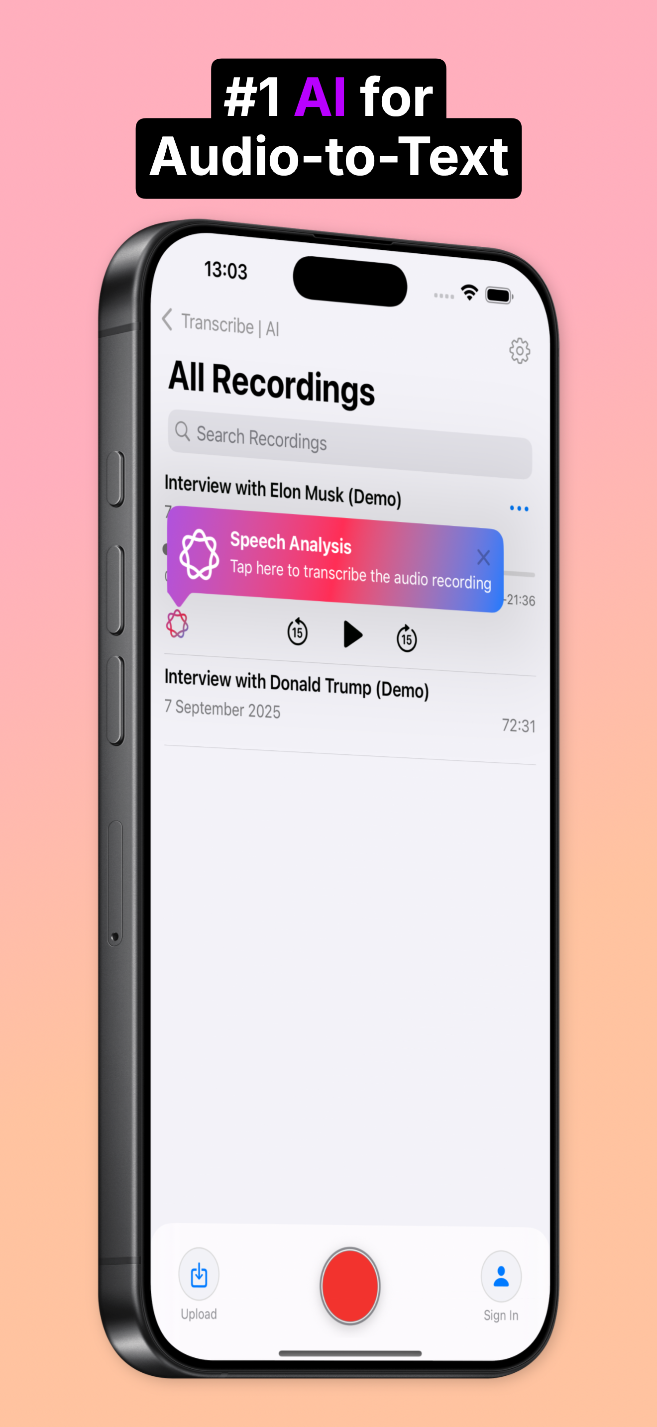Transcribe | AI screenshot 1