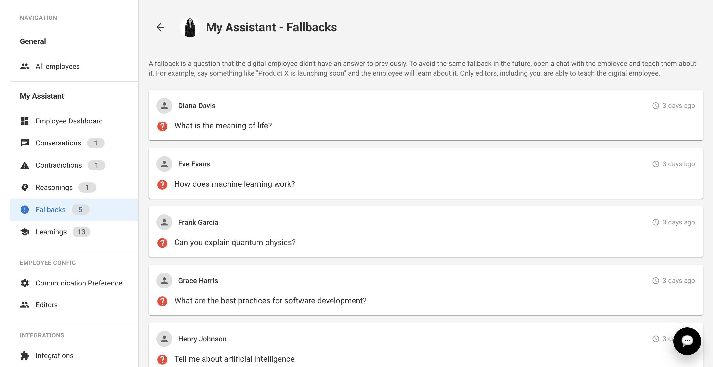 Self-learning digital employees screenshot 3