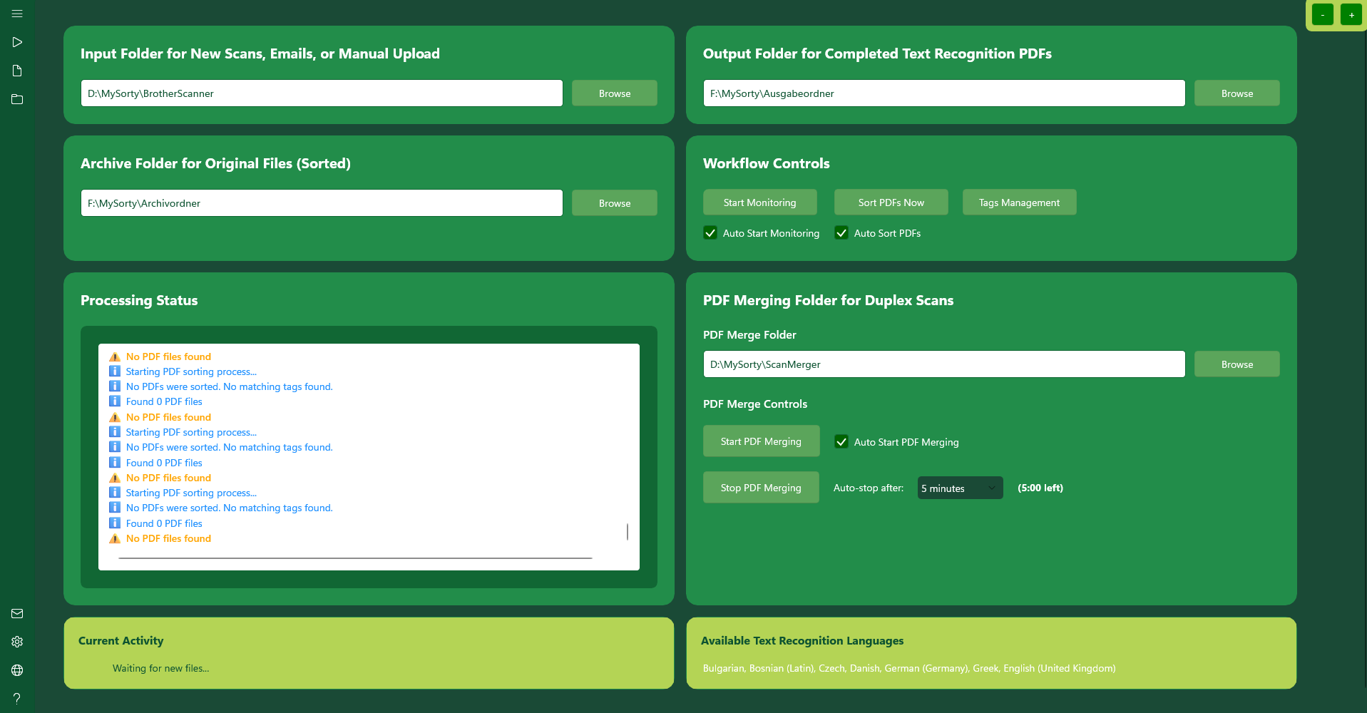 MySorty screenshot 2