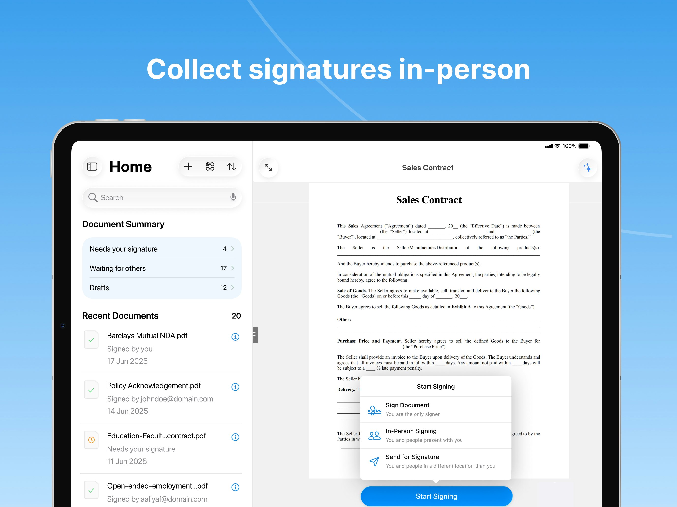 Signeasy: Al-Powered eSign app screenshot 5