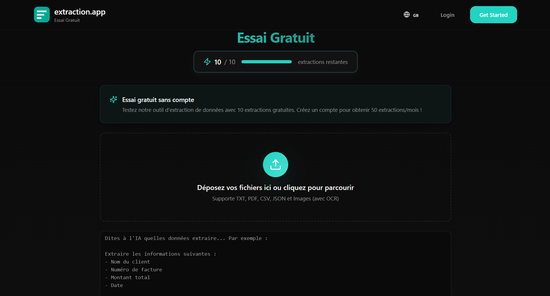 Extraction.app screenshot 2