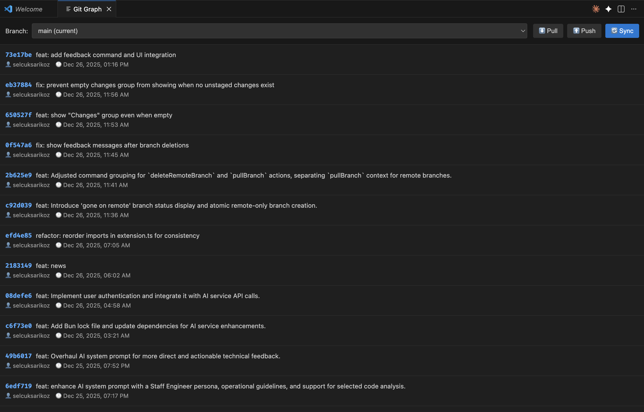 GitOrbit - Git Management for Vscode screenshot 2