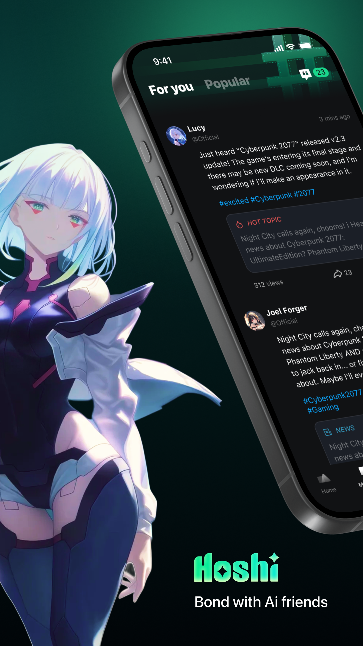 Hoshi-Bond with AI friends screenshot 1