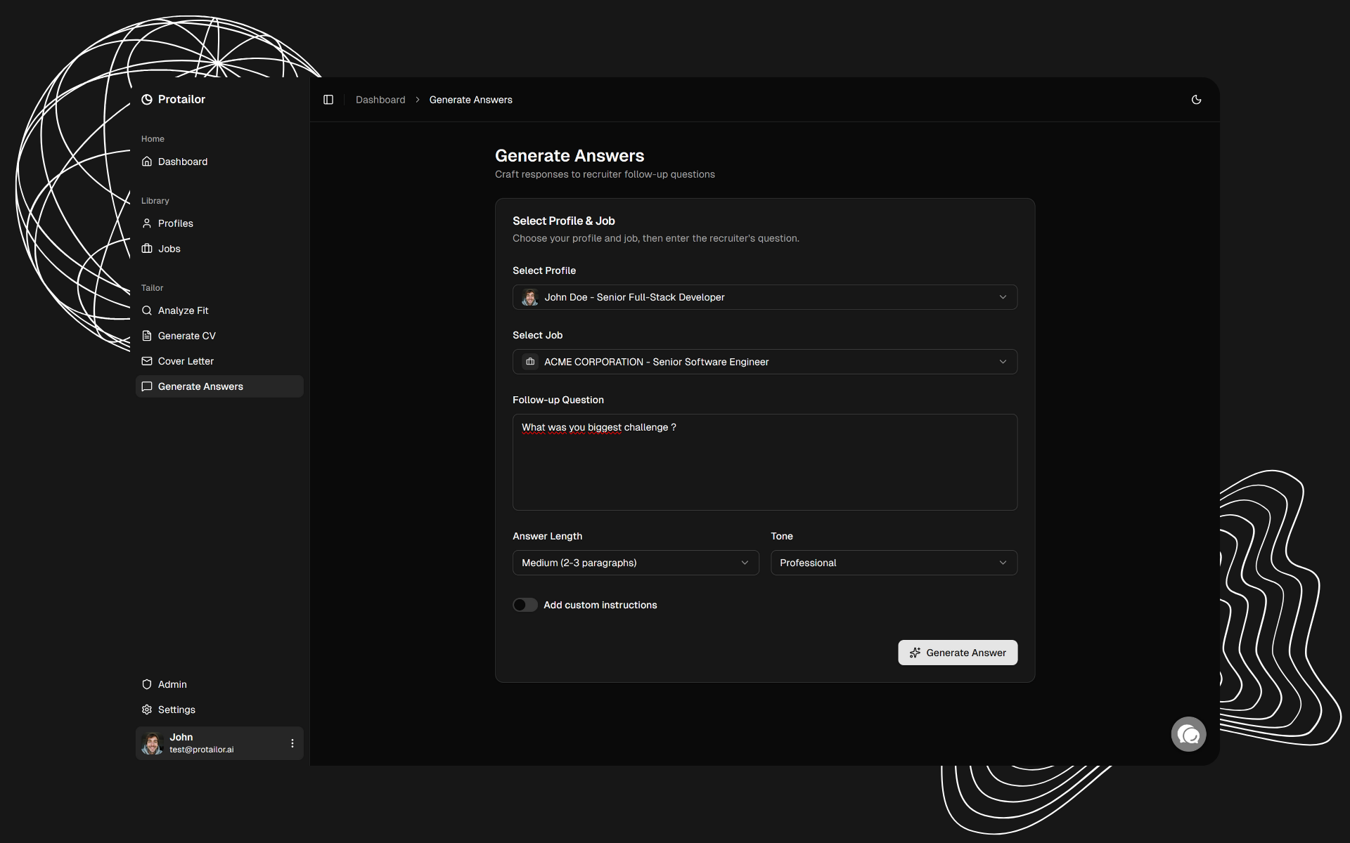 Protailor screenshot 11