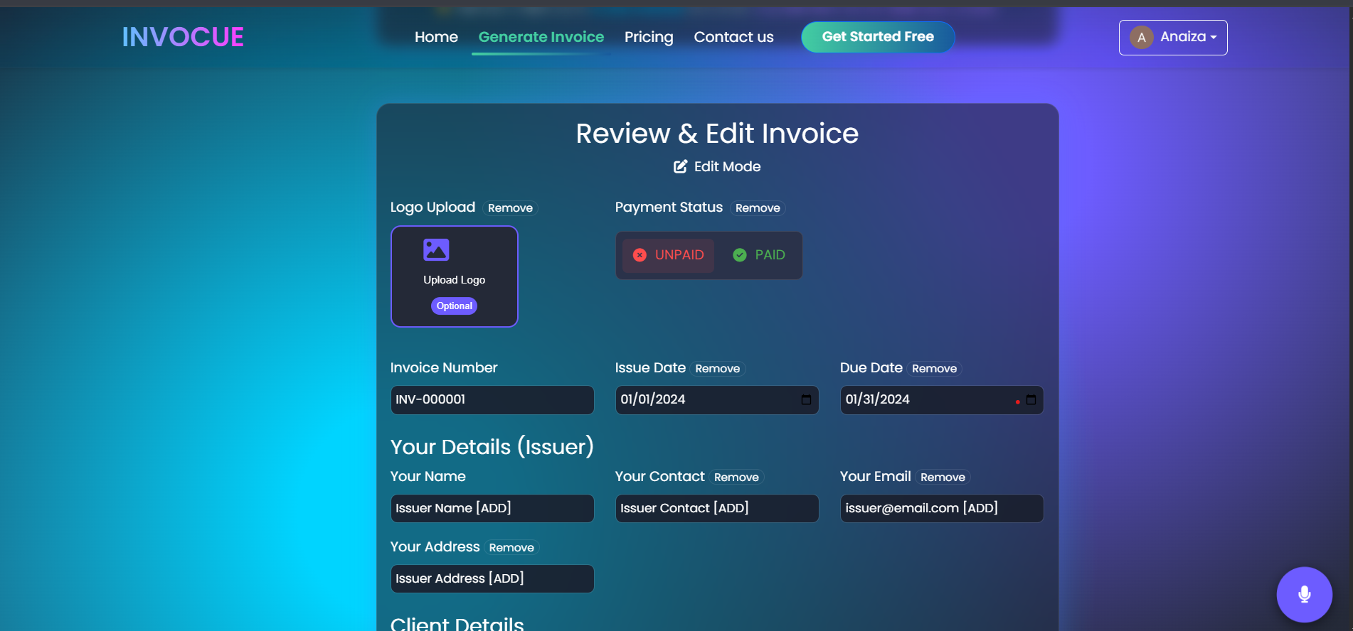 InvoCue screenshot 5