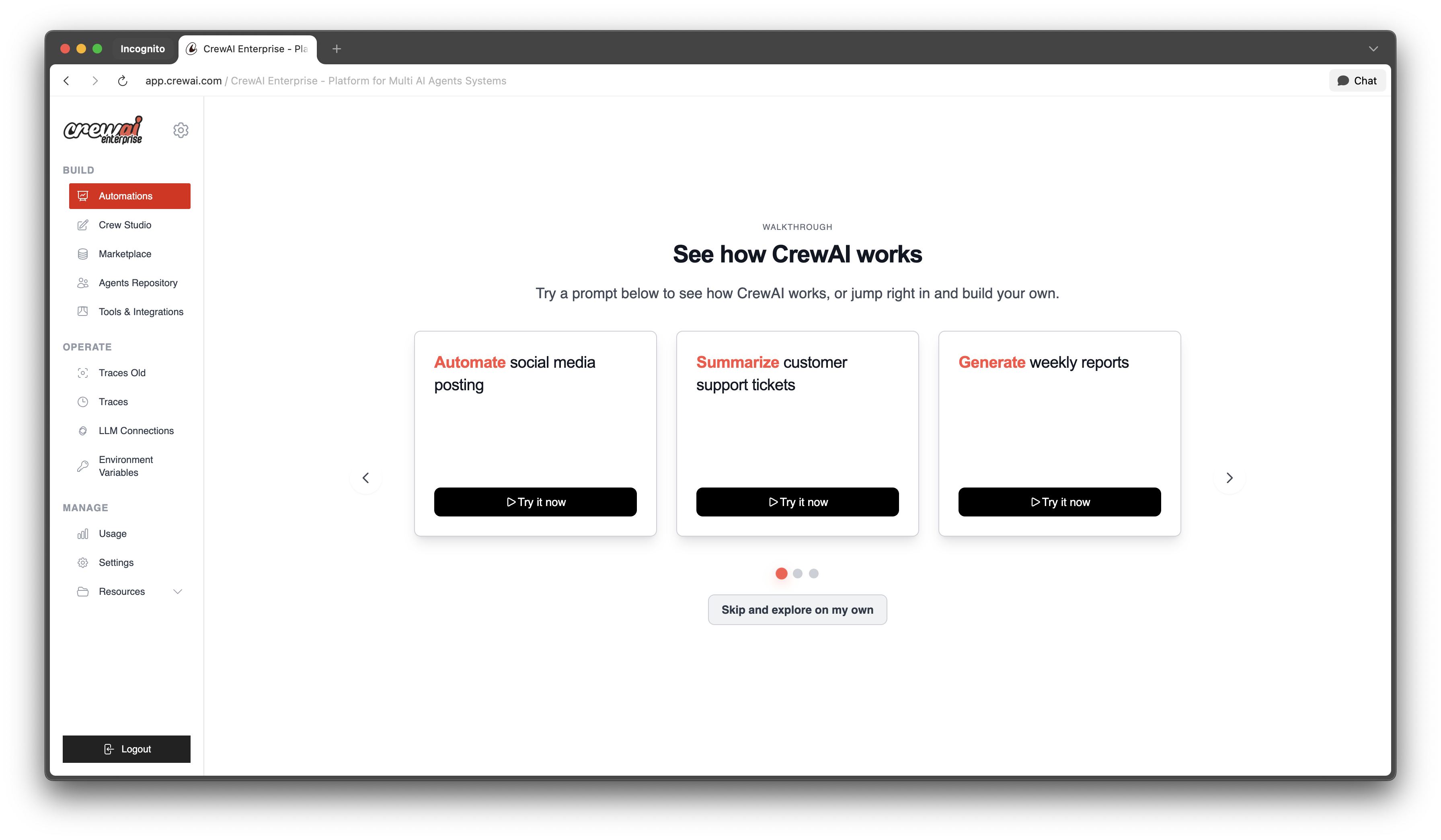 CrewAI AMP - Agent Management Platform screenshot 8