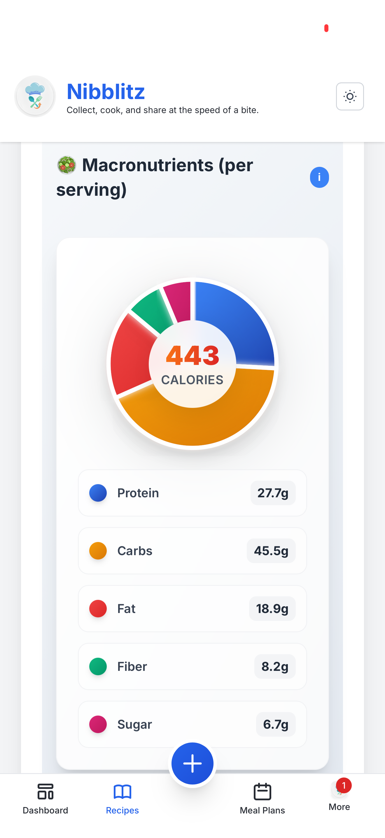 Nibblitz — Makes your recipes social screenshot 4
