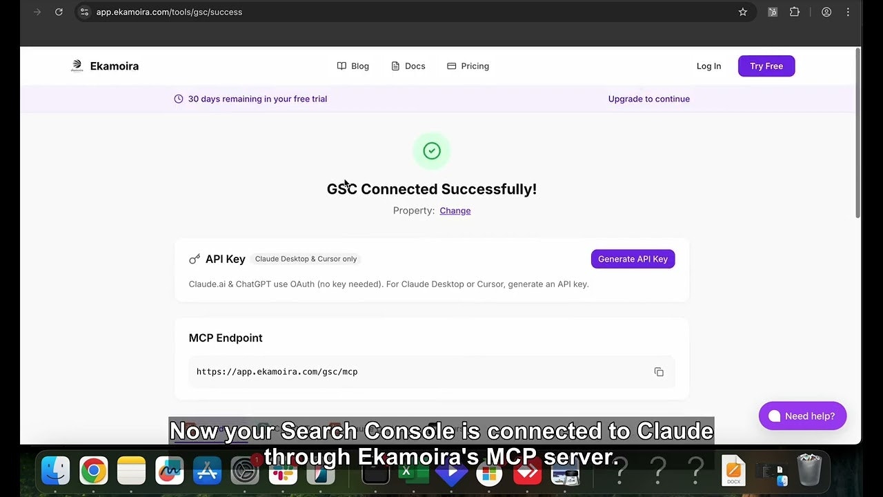 Ekamoira Google Search Console MCP screenshot 8