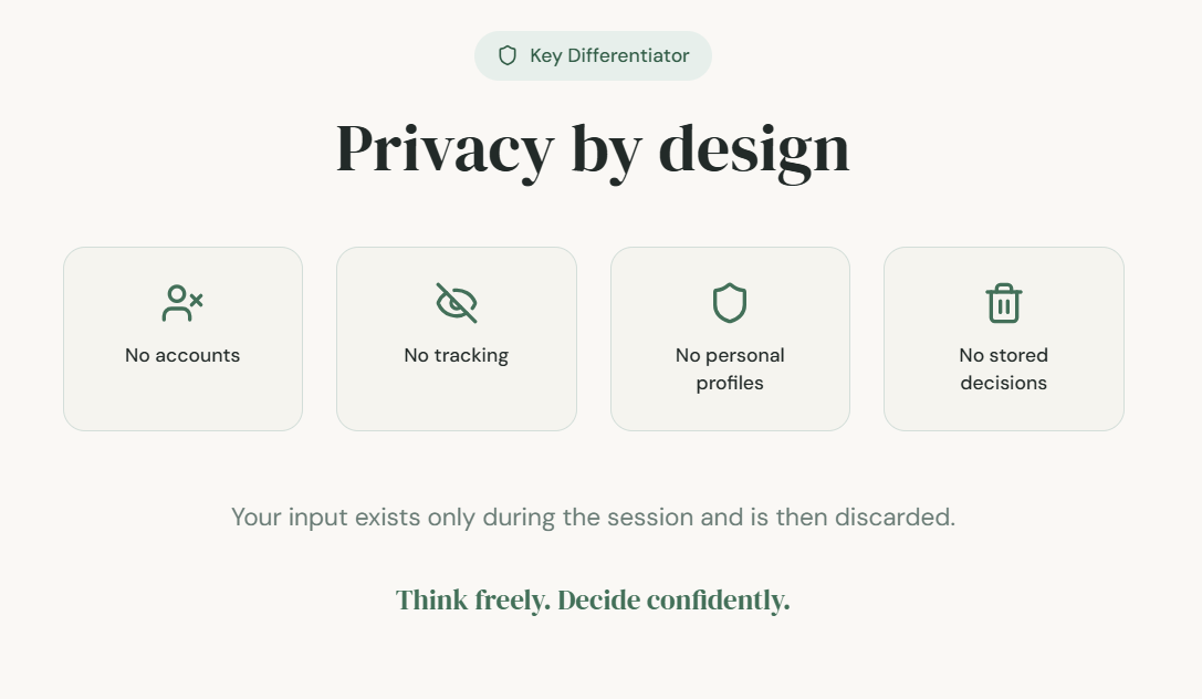 DecisionLab screenshot 2