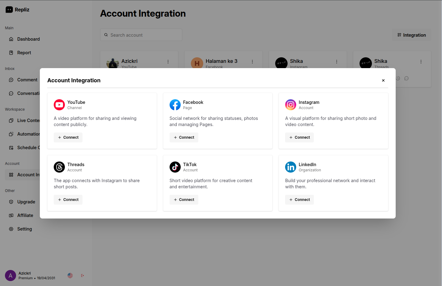 Repliz screenshot 6