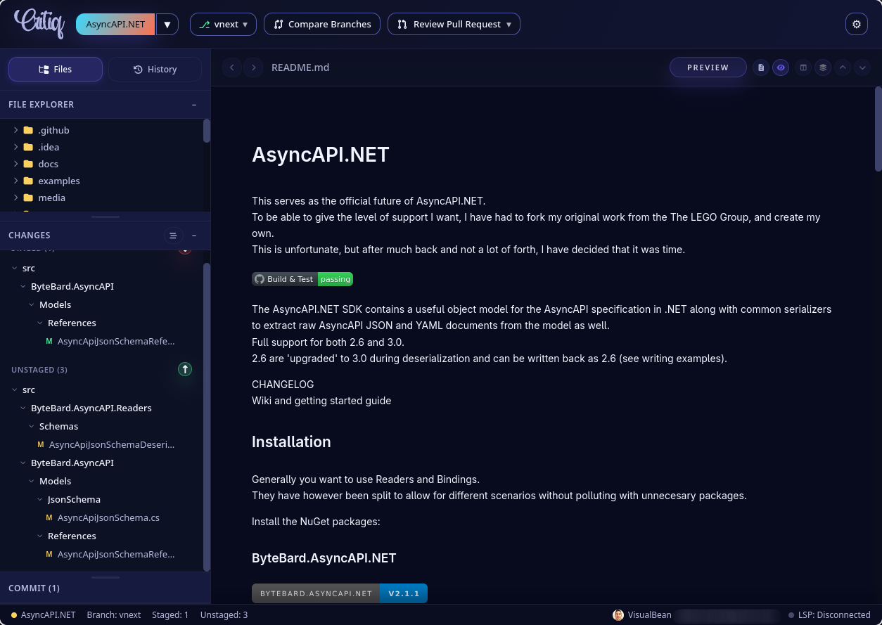 Critiq screenshot 1
