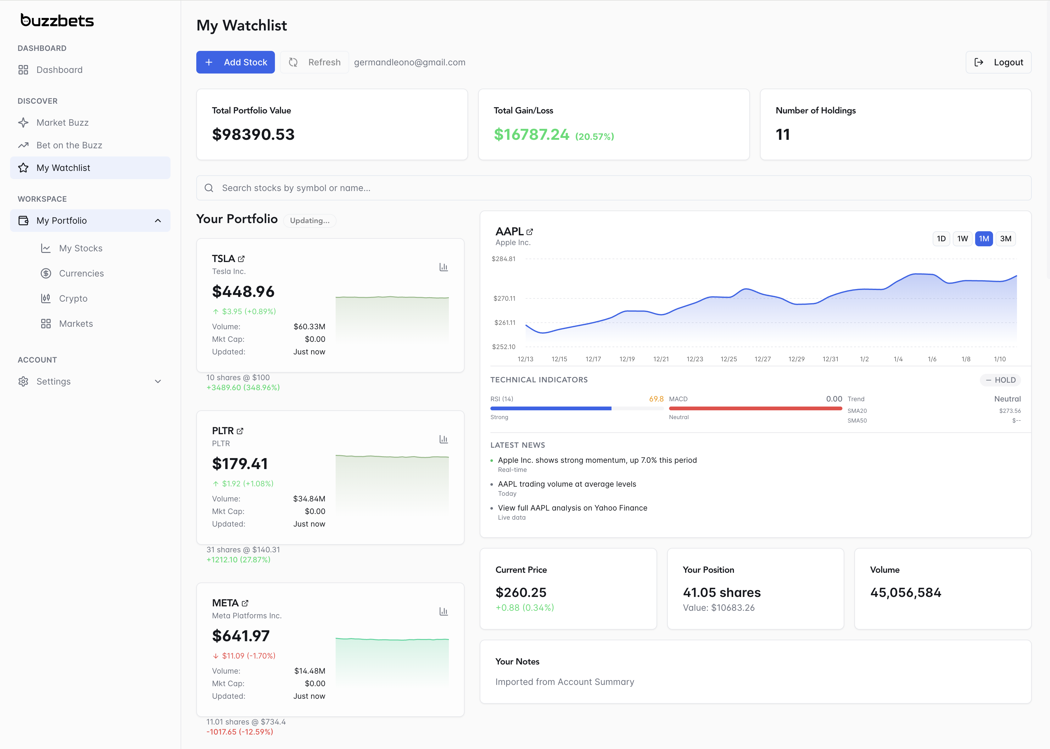 BuzzBets.ai screenshot 4