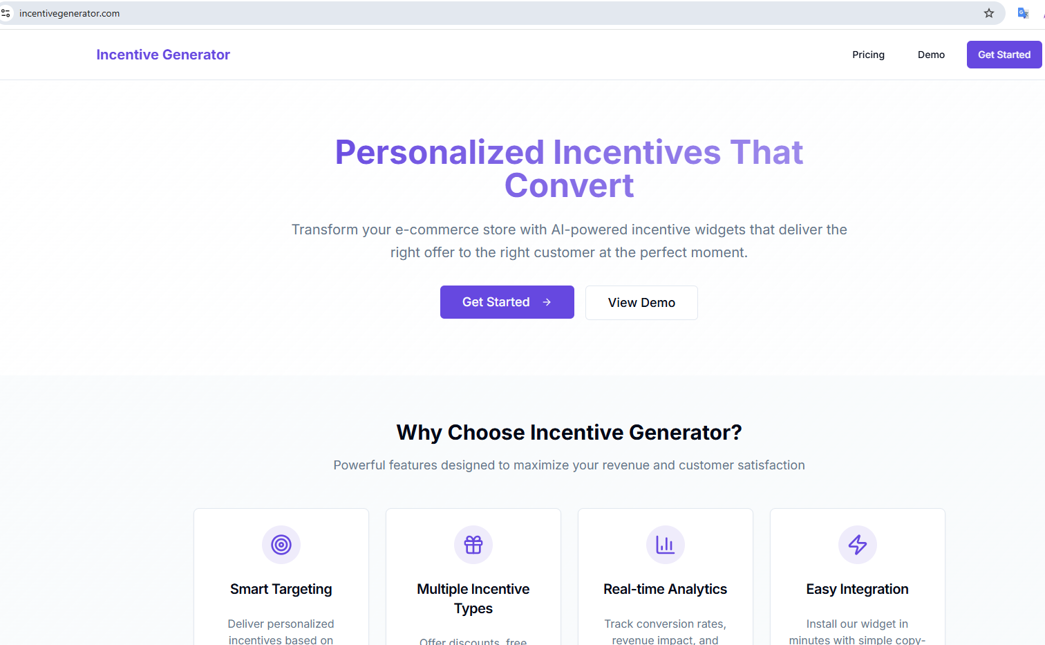 Incentive Generator screenshot 1