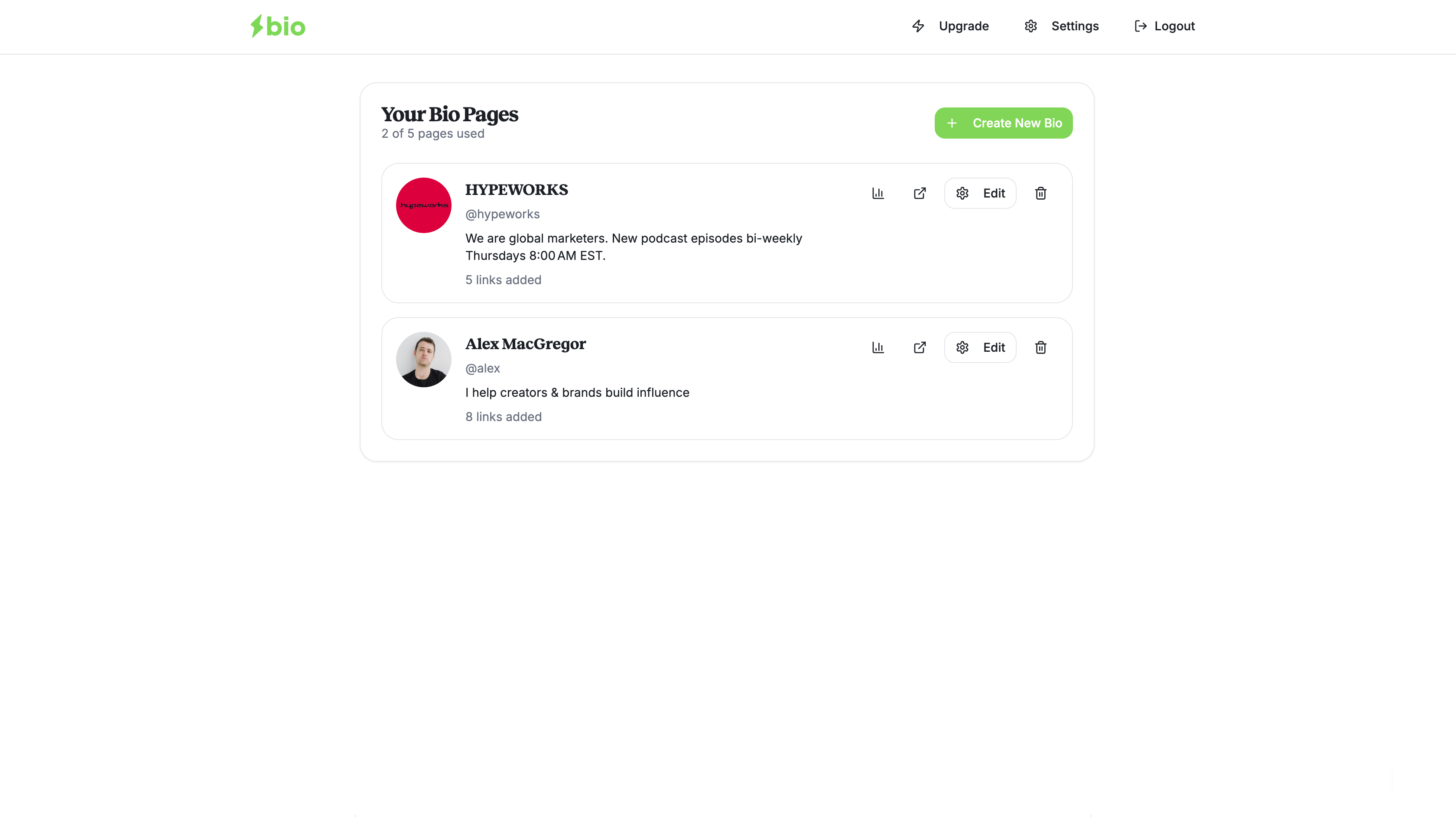 Bio screenshot 4