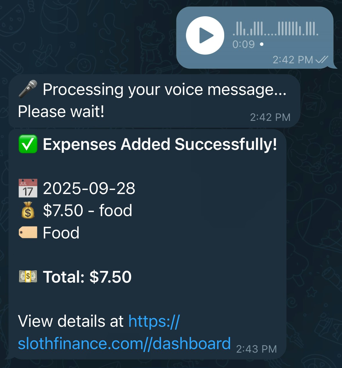 Sloth Finance screenshot 2