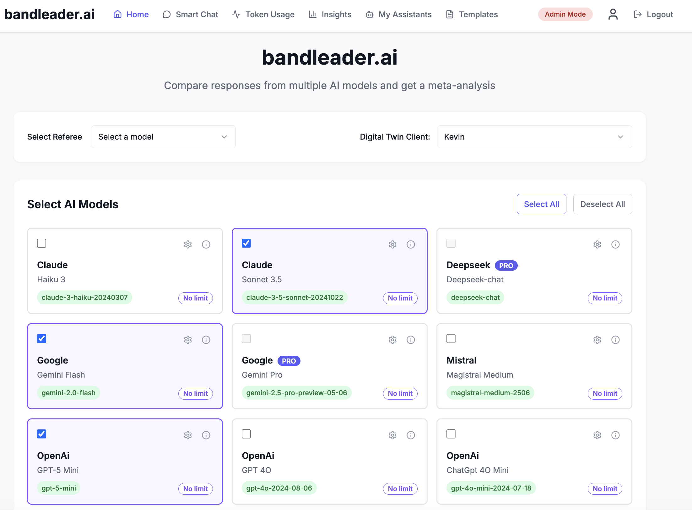 bandleader.ai screenshot 2